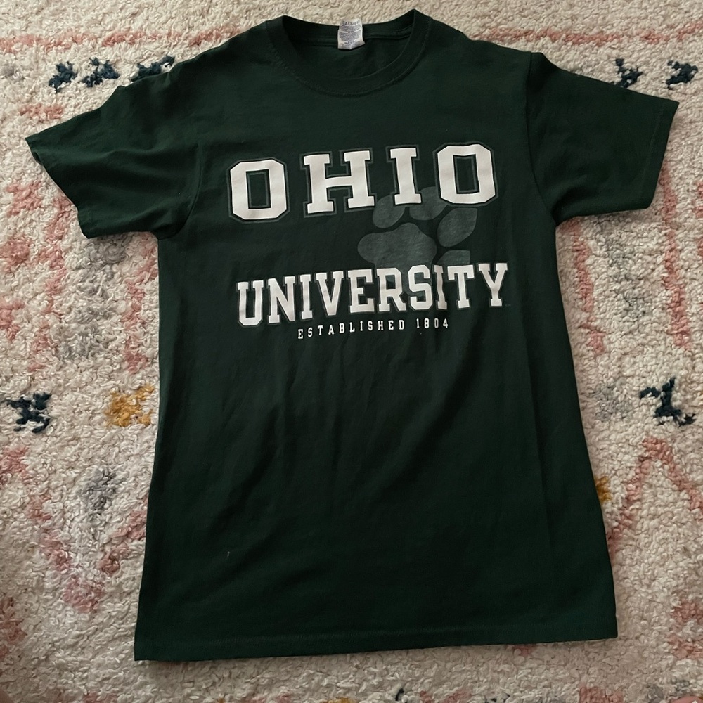 Ohio University Bobcats Green short sleeve T shirt